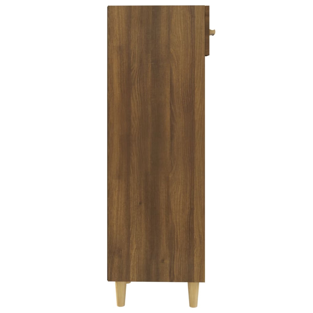 Kenkäkaappi ruskea tammi 30x35x105 cm tekninen puu - Sisustajankoti.fi