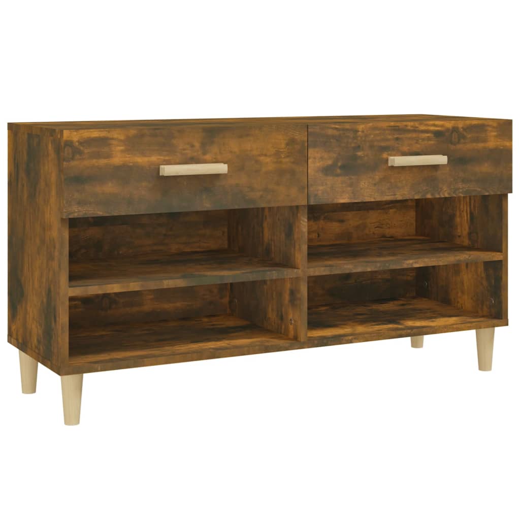 Kenkäkaappi savutammi 102x35x55 cm tekninen puu - Sisustajankoti.fi