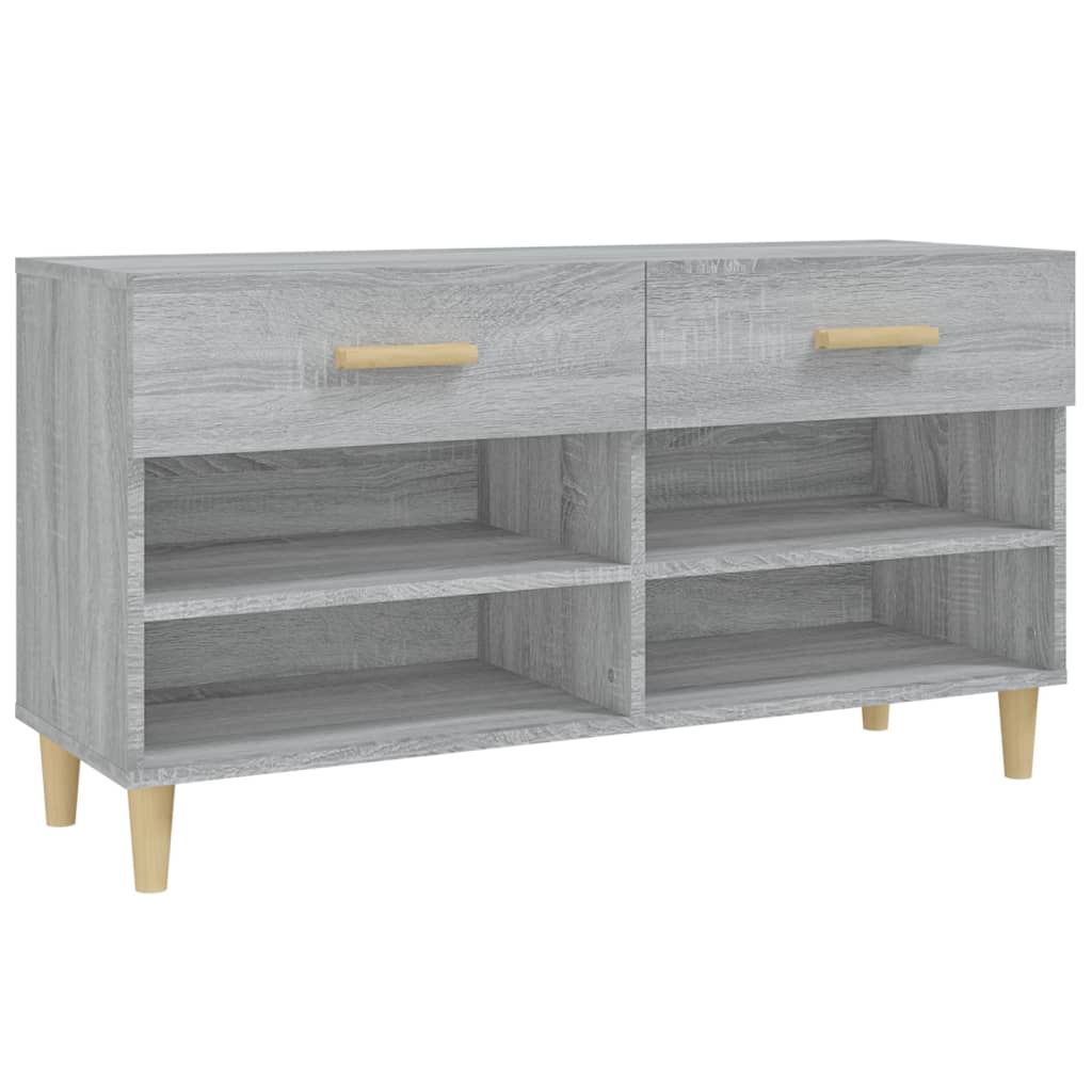 Kenkäkaappi harmaa Sonoma 102x35x55 cm tekninen puu - Sisustajankoti.fi