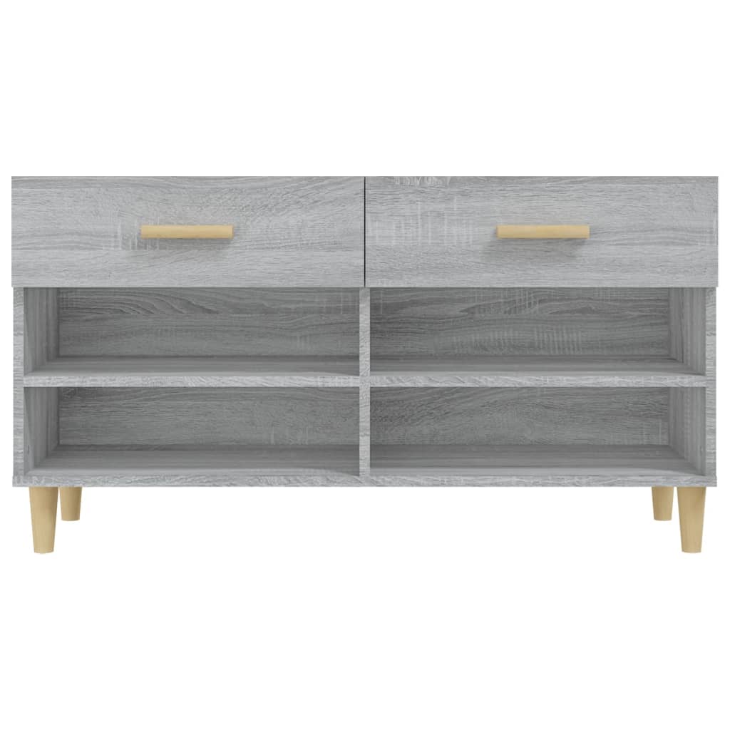Kenkäkaappi harmaa Sonoma 102x35x55 cm tekninen puu - Sisustajankoti.fi