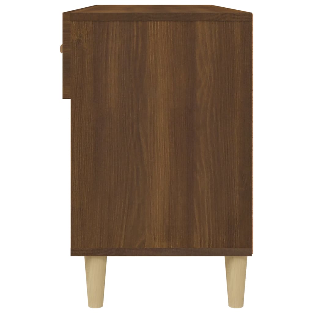 Kenkäkaappi ruskea tammi 102x35x55 cm tekninen puu - Sisustajankoti.fi