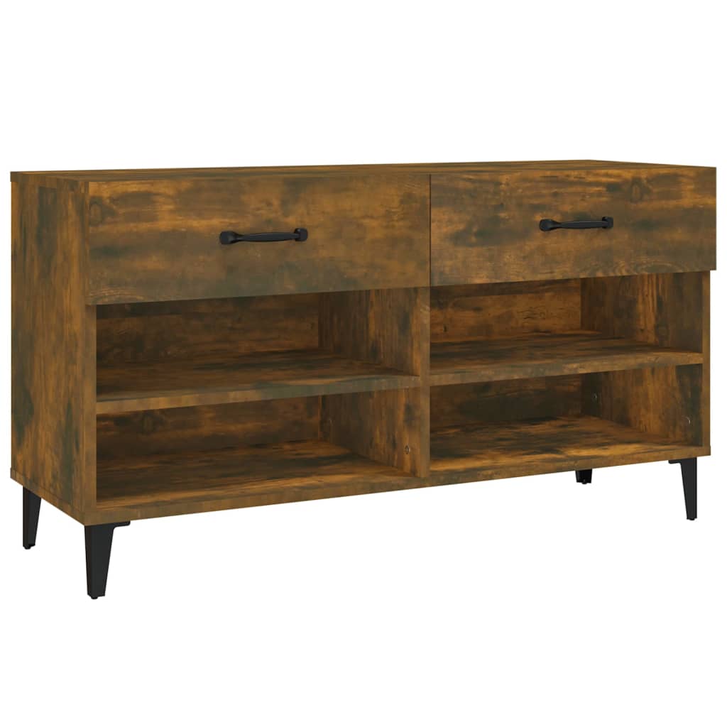Kenkäkaappi savutammi 102x35x55 cm tekninen puu - Sisustajankoti.fi