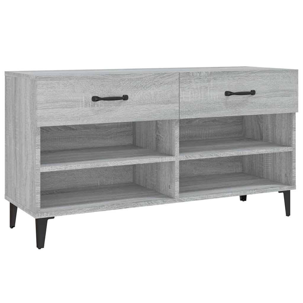 Kenkäkaappi harmaa Sonoma 102x35x55 cm tekninen puu - Sisustajankoti.fi
