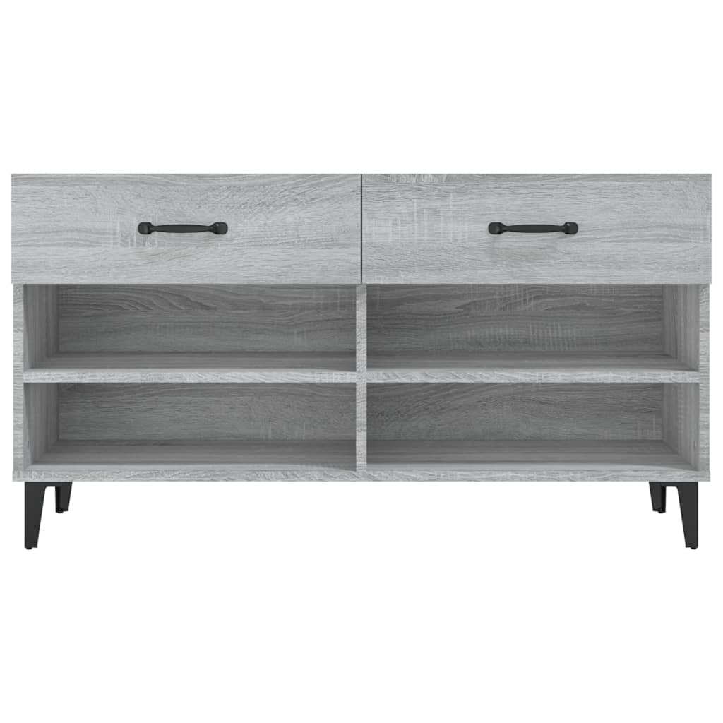 Kenkäkaappi harmaa Sonoma 102x35x55 cm tekninen puu - Sisustajankoti.fi