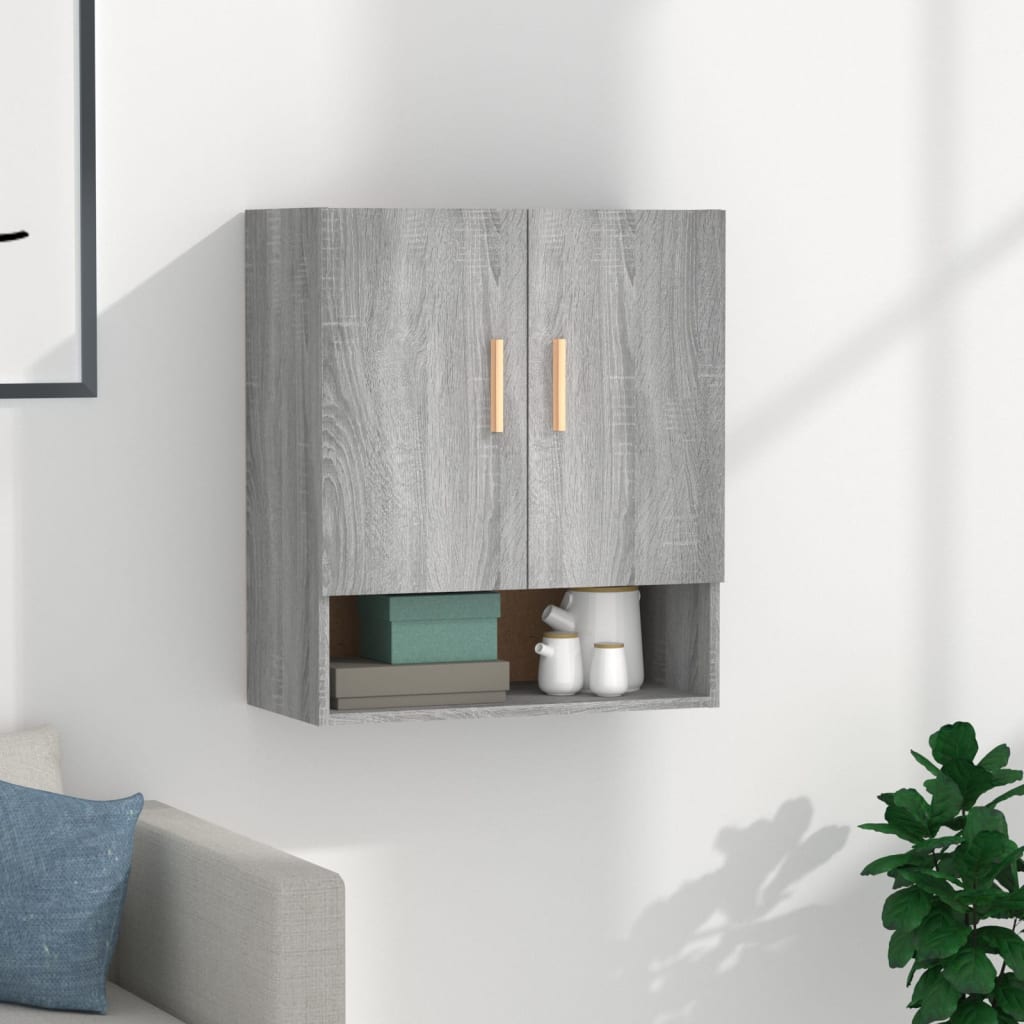 TV-seinäkaappi harmaa Sonoma 60x31x70 cm tekninen puu - Sisustajankoti.fi
