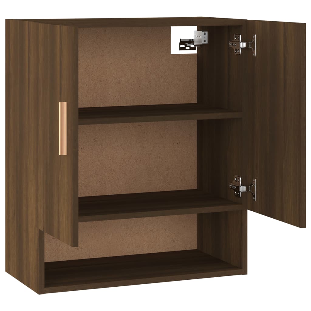 TV-seinäkaappi ruskea tammi 60x31x70 cm tekninen puu - Sisustajankoti.fi