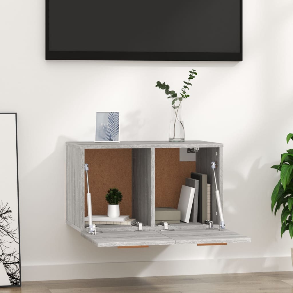 Seinäkaappi harmaa Sonoma 60x36,5x35 cm tekninen puu - Sisustajankoti.fi