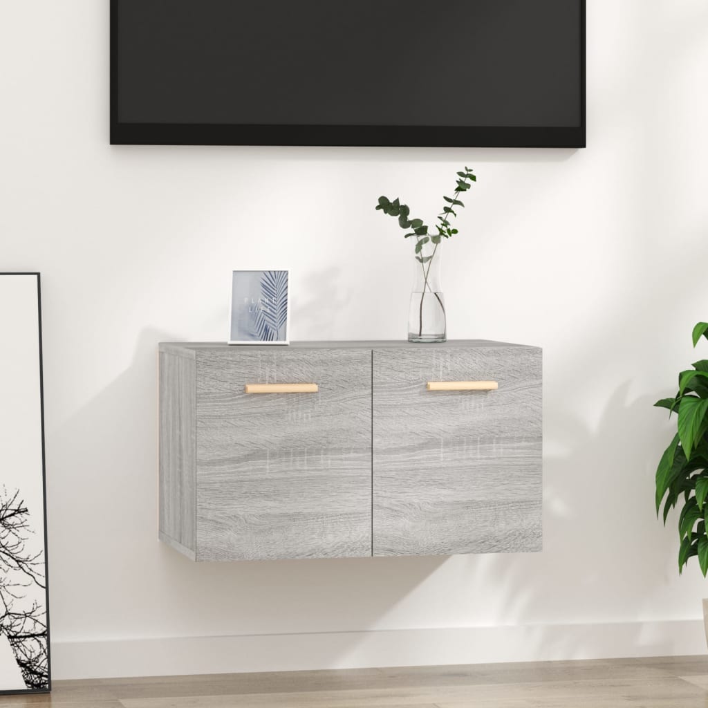Seinäkaappi harmaa Sonoma 60x36,5x35 cm tekninen puu - Sisustajankoti.fi