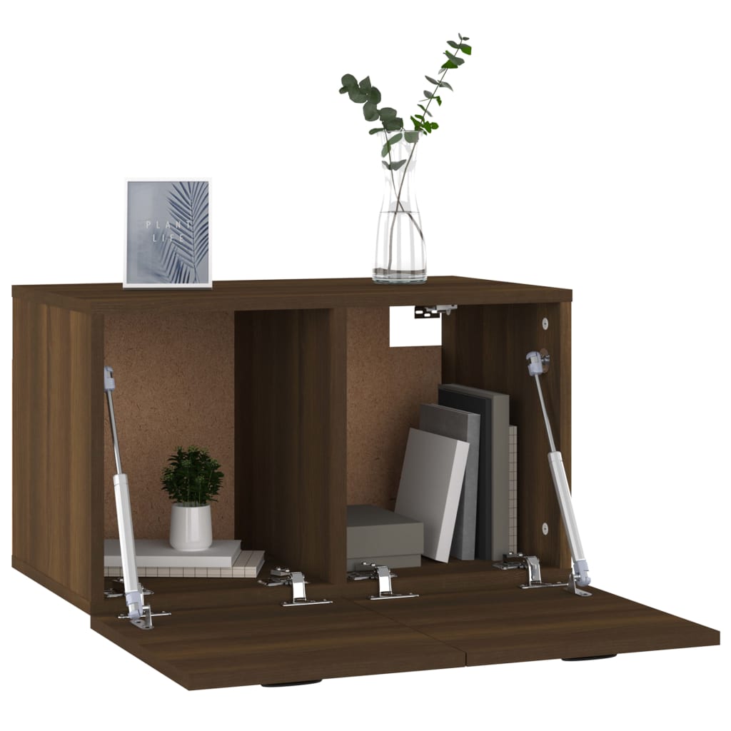 Seinäkaappi ruskea tammi 60x36,5x35 cm tekninen puu - Sisustajankoti.fi