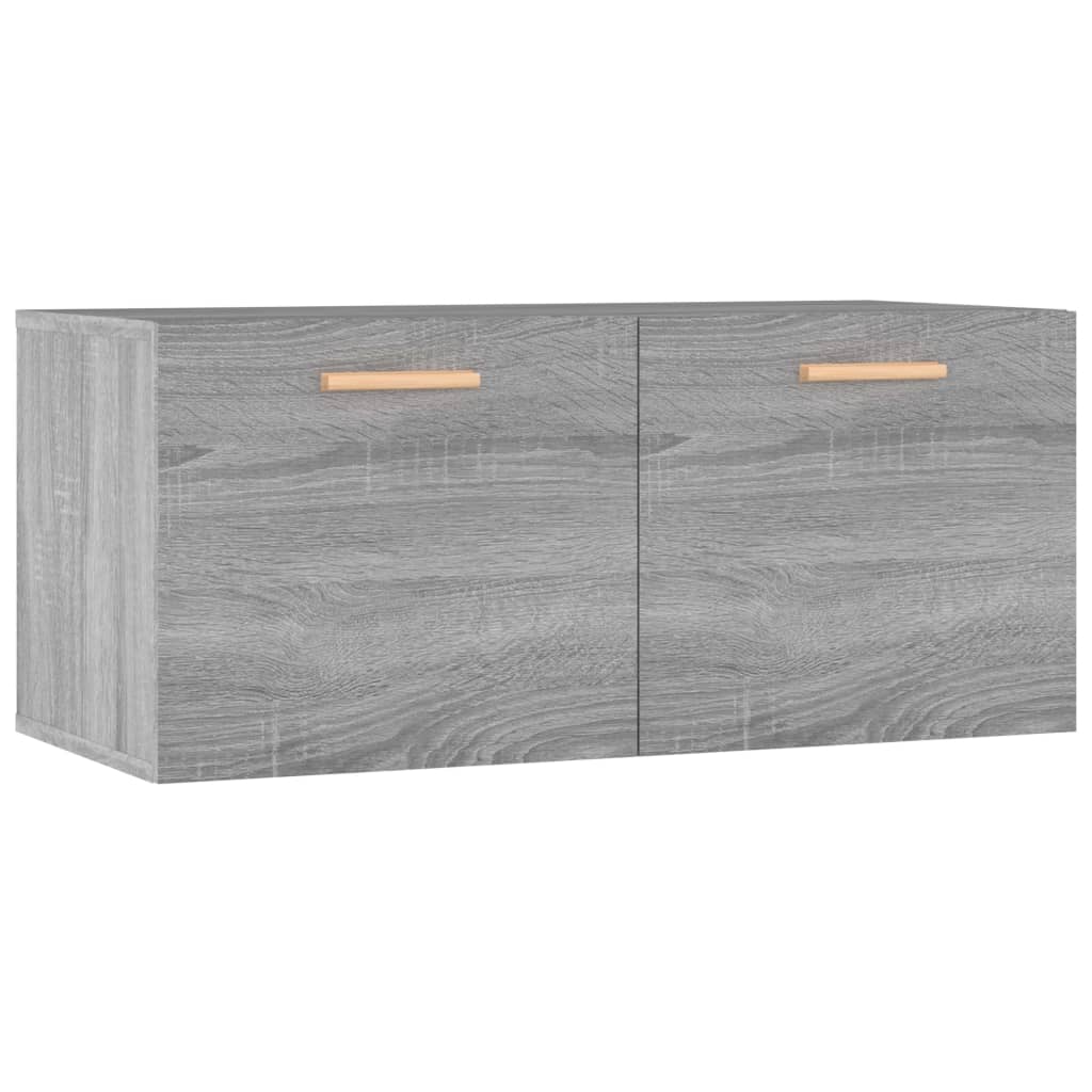 Seinäkaappi harmaa Sonoma 80x35x36,5 cm tekninen puu - Sisustajankoti.fi