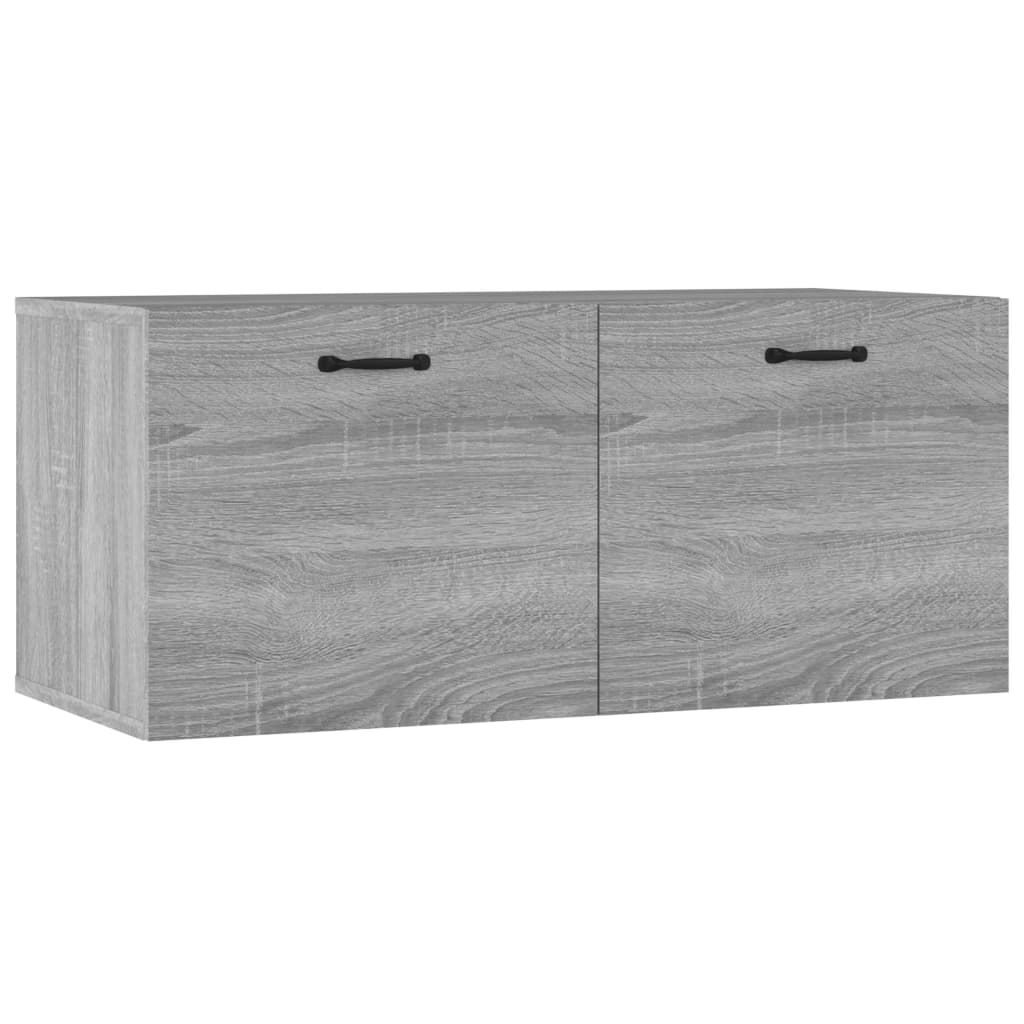 Seinäkaappi harmaa Sonoma 80x35x36,5 cm tekninen puu - Sisustajankoti.fi