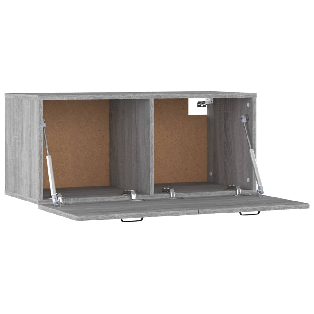 Seinäkaappi harmaa Sonoma 80x35x36,5 cm tekninen puu - Sisustajankoti.fi