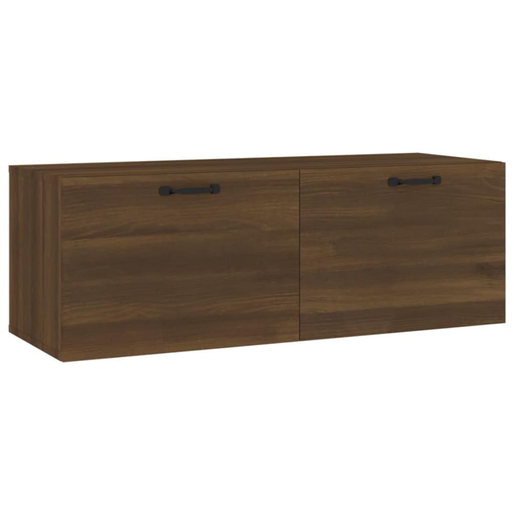 Seinäkaappi ruskea tammi 100x36,5x35 cm tekninen puu - Sisustajankoti.fi