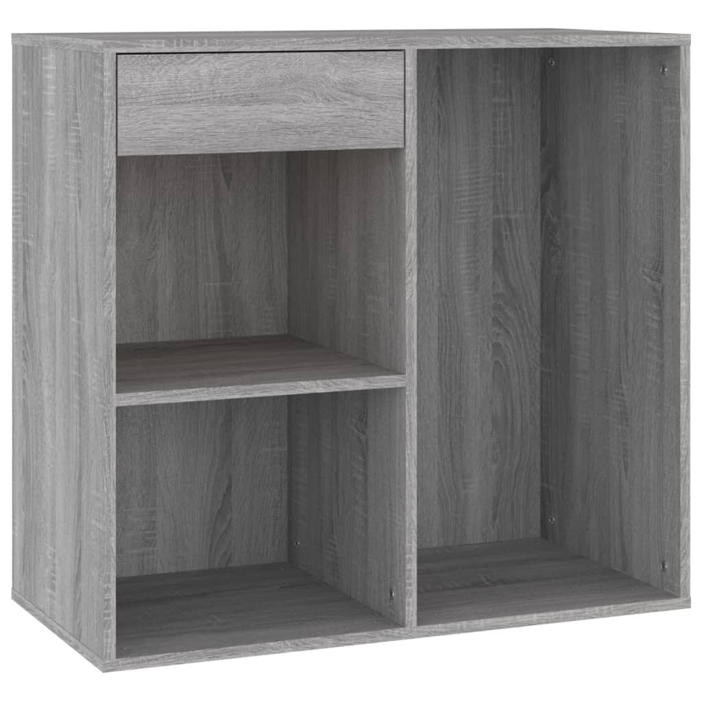 Kosmetiikkakaappi harmaa Sonoma 80x40x75 cm tekninen puu - Sisustajankoti.fi