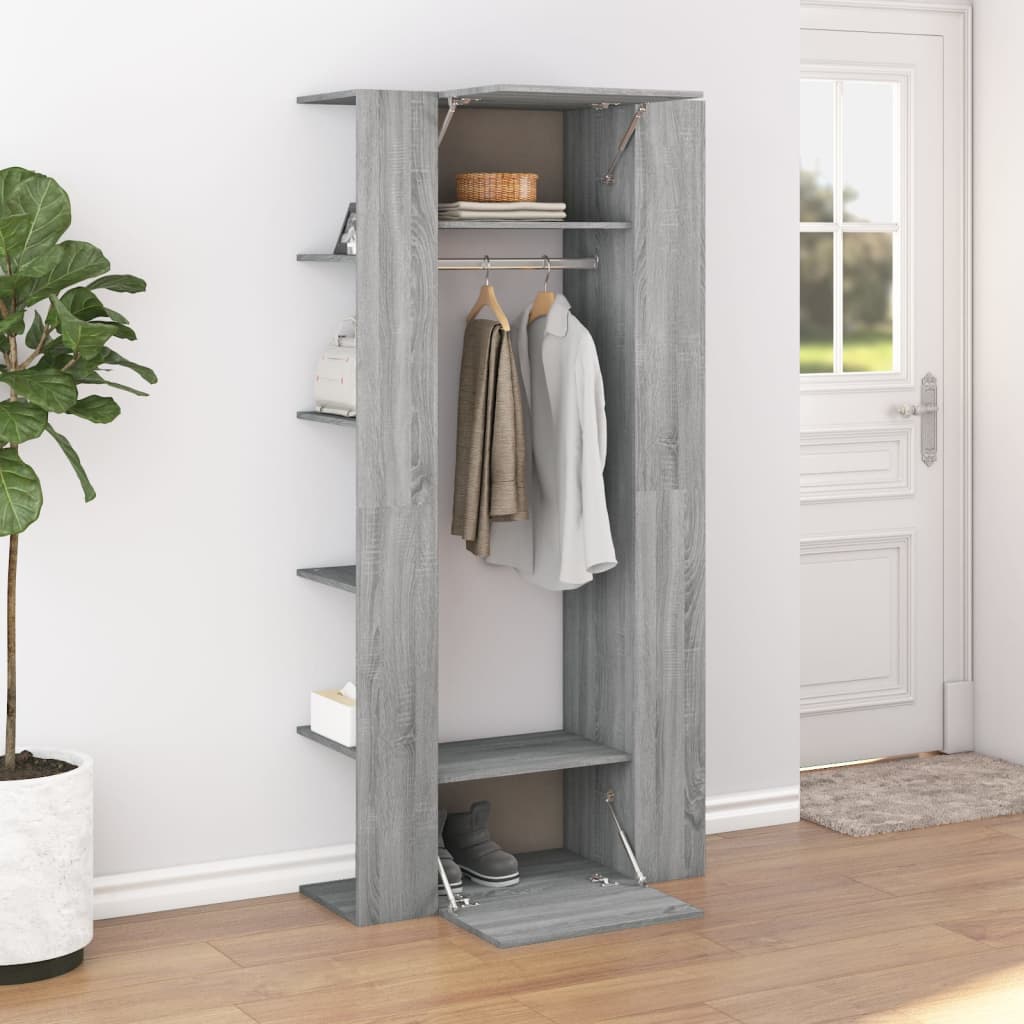 Eteisen kaappi harmaa Sonoma 97,5x37x99 cm tekninen puu - Sisustajankoti.fi