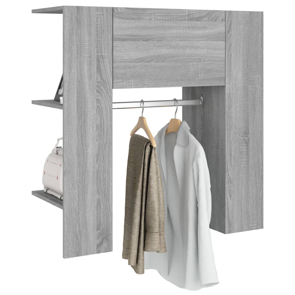 Eteisen kaappi harmaa Sonoma 97,5x37x99 cm tekninen puu - Sisustajankoti.fi
