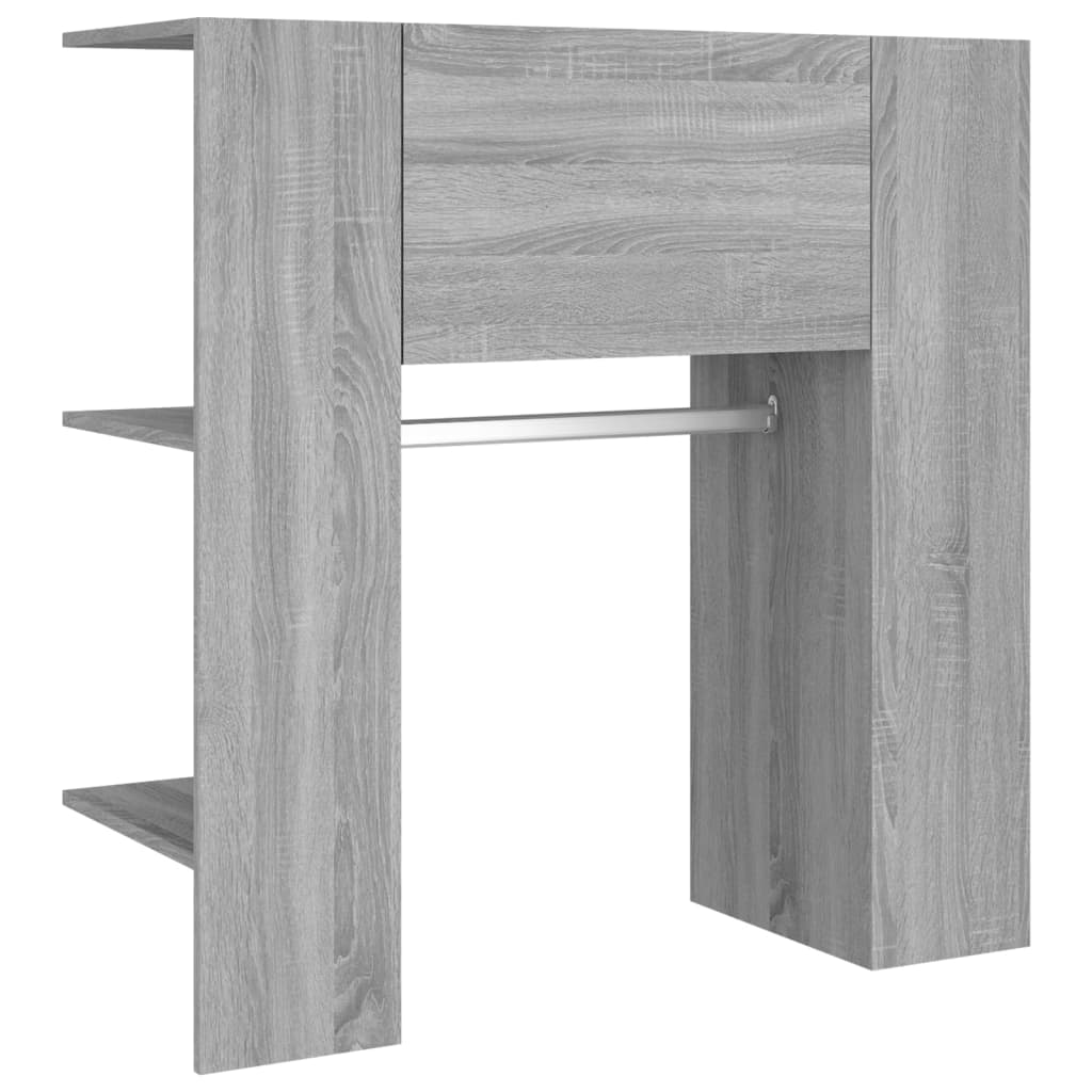 Eteisen kaappi harmaa Sonoma 97,5x37x99 cm tekninen puu - Sisustajankoti.fi