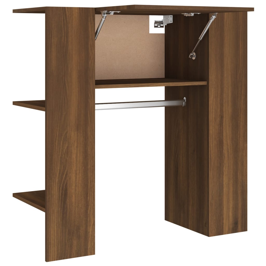 Eteisen kaappi ruskea tammi 97,5x37x99 cm tekninen puu - Sisustajankoti.fi
