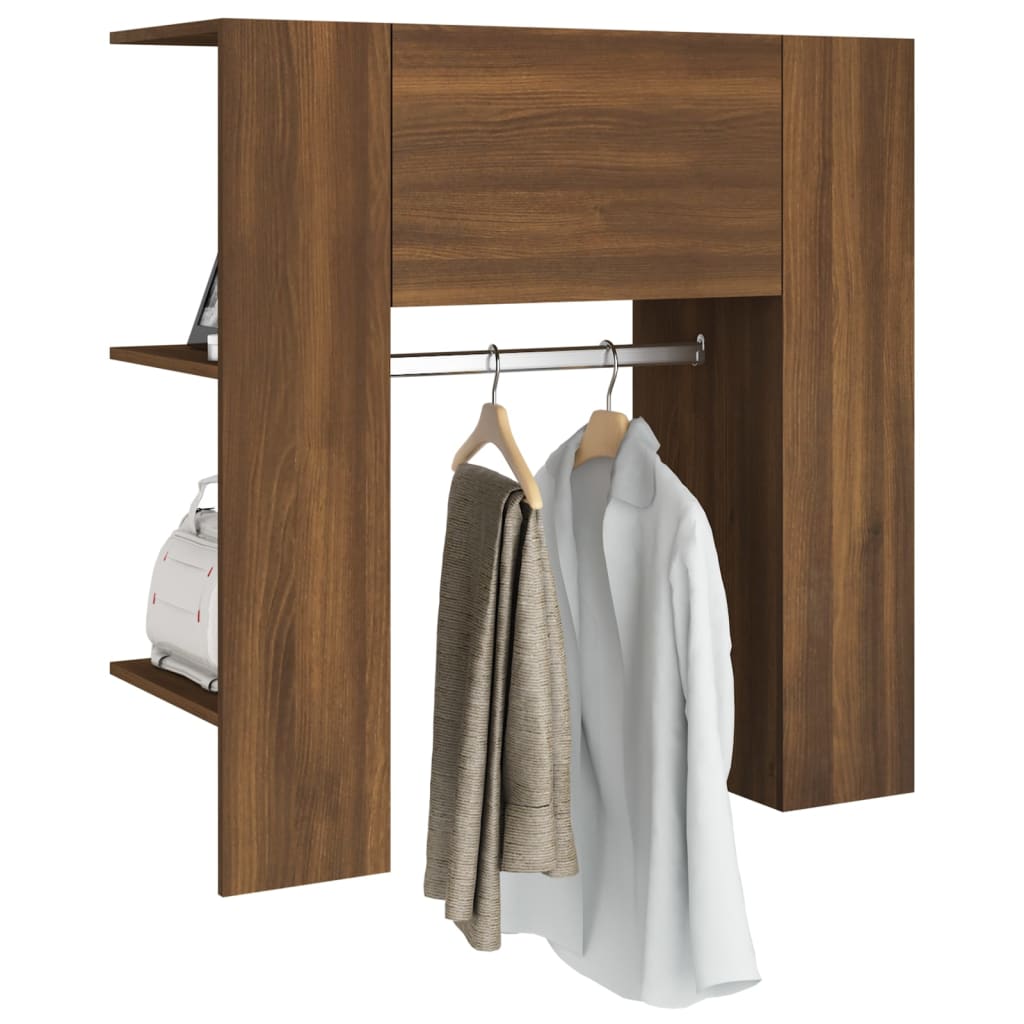 Eteisen kaappi ruskea tammi 97,5x37x99 cm tekninen puu - Sisustajankoti.fi