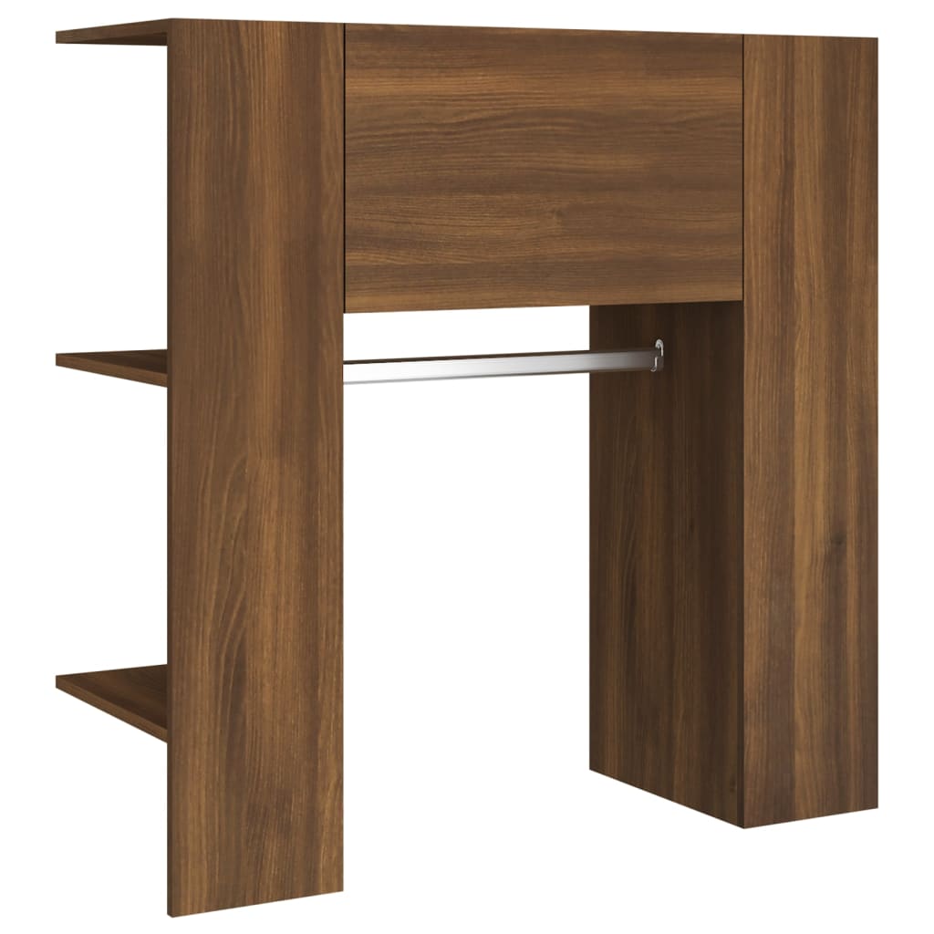 Eteisen kaappi ruskea tammi 97,5x37x99 cm tekninen puu - Sisustajankoti.fi