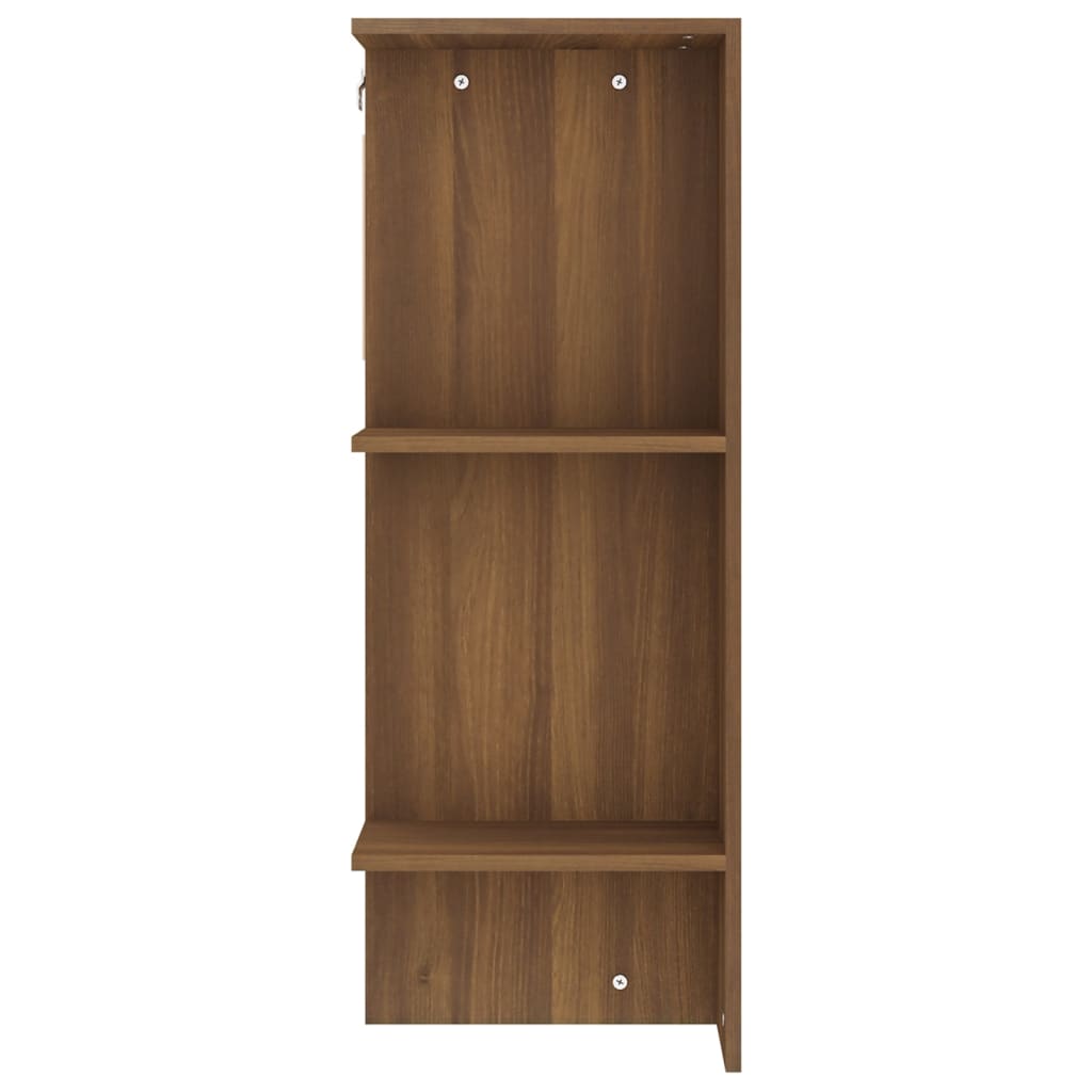Eteisen kaappi ruskea tammi 97,5x37x99 cm tekninen puu - Sisustajankoti.fi