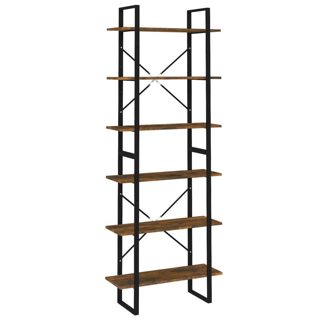 Korkea hylly savutammi 80x30x210 cm tekninen puu - Sisustajankoti.fi