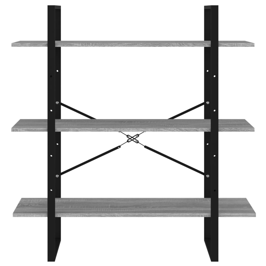 Kirjahylly harmaa Sonoma 100x30x105 cm tekninen puu - Sisustajankoti.fi
