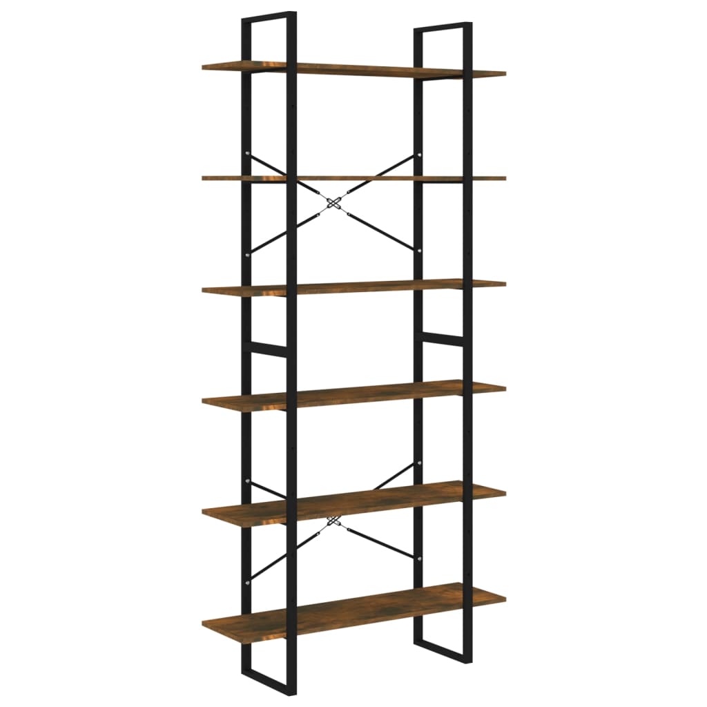 Korkea hylly savutammi 100x30x210 cm tekninen puu - Sisustajankoti.fi