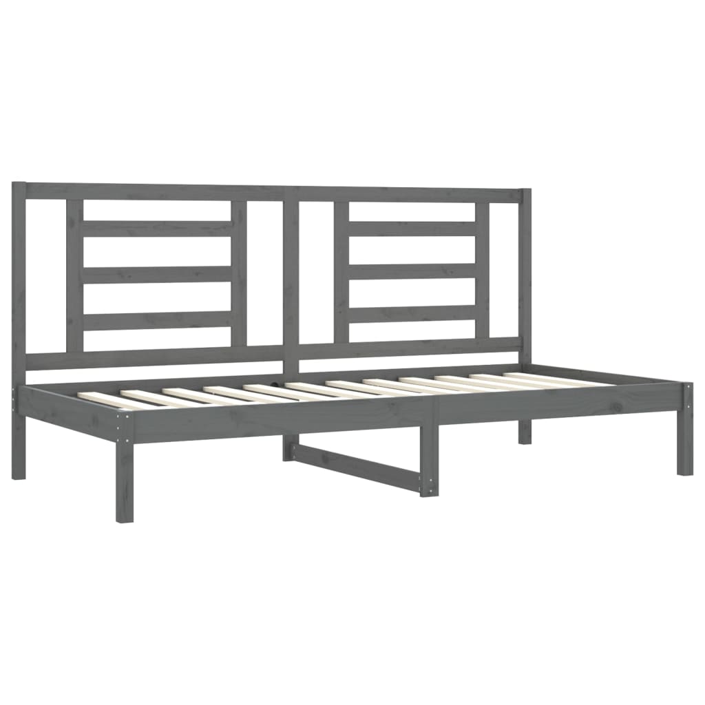 Sohvasänky harmaa 80x200 cm täysi mänty - Sisustajankoti.fi