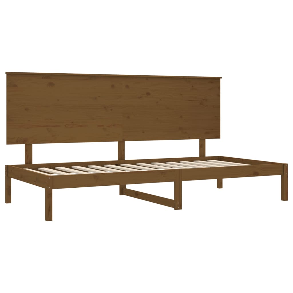 Sohvasänky hunajanruskea 90x200 cm täysi mänty - Sisustajankoti.fi