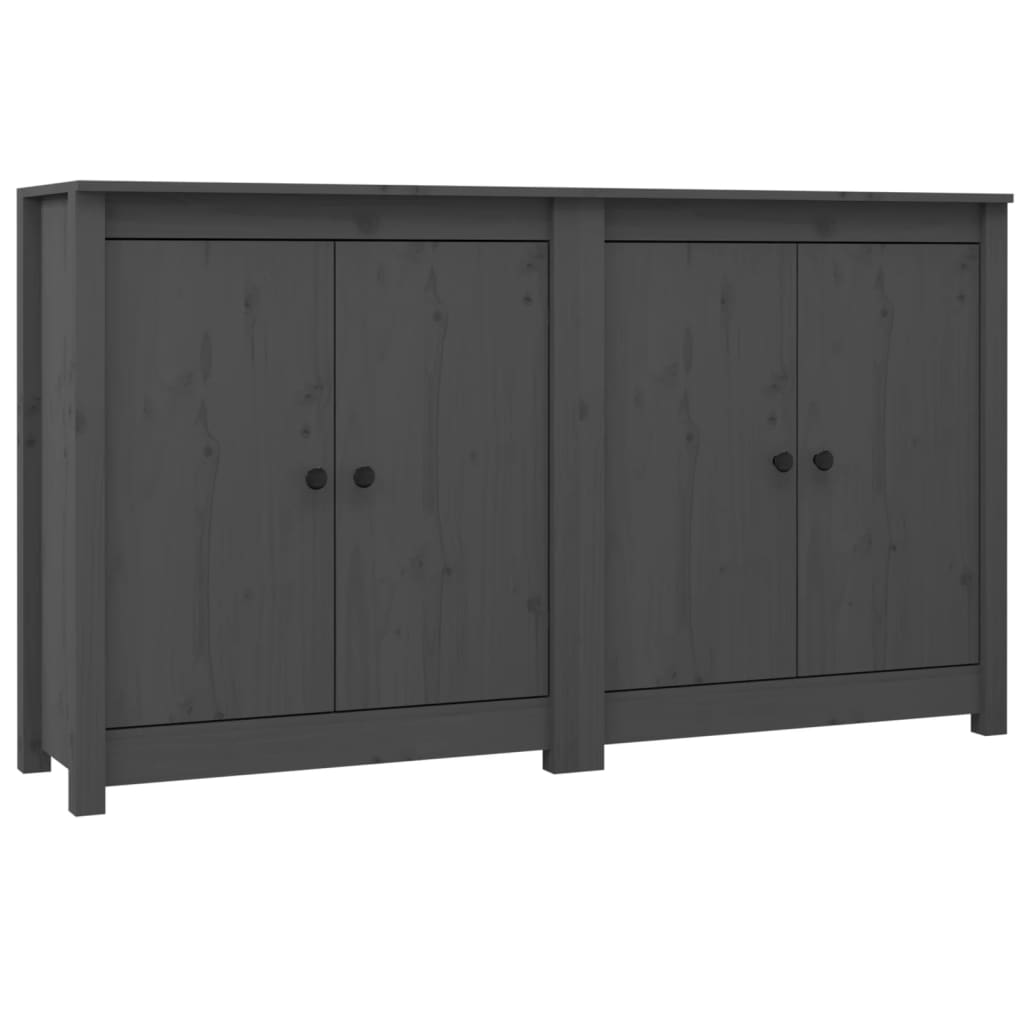 Senkit 2 kpl harmaa 70x35x80 cm täysi mänty - Sisustajankoti.fi