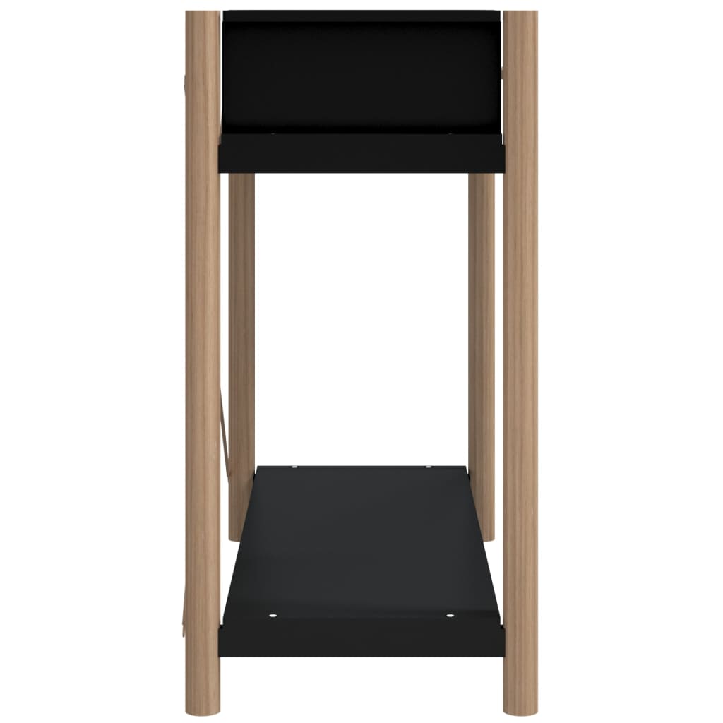 Konsolipöytä musta 82x38x75 cm tekninen puu - Sisustajankoti.fi