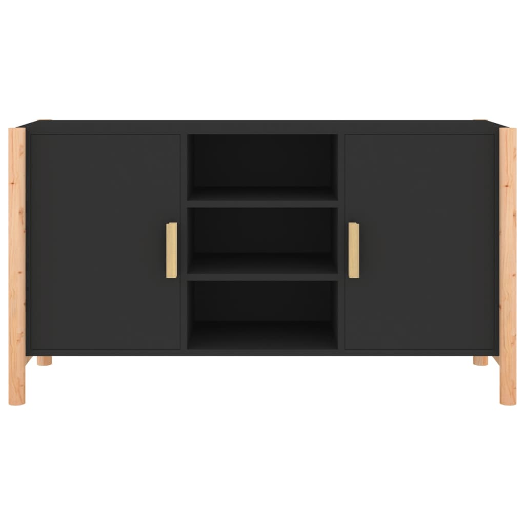 Senkki musta 107x38x60 cm tekninen puu - Sisustajankoti.fi