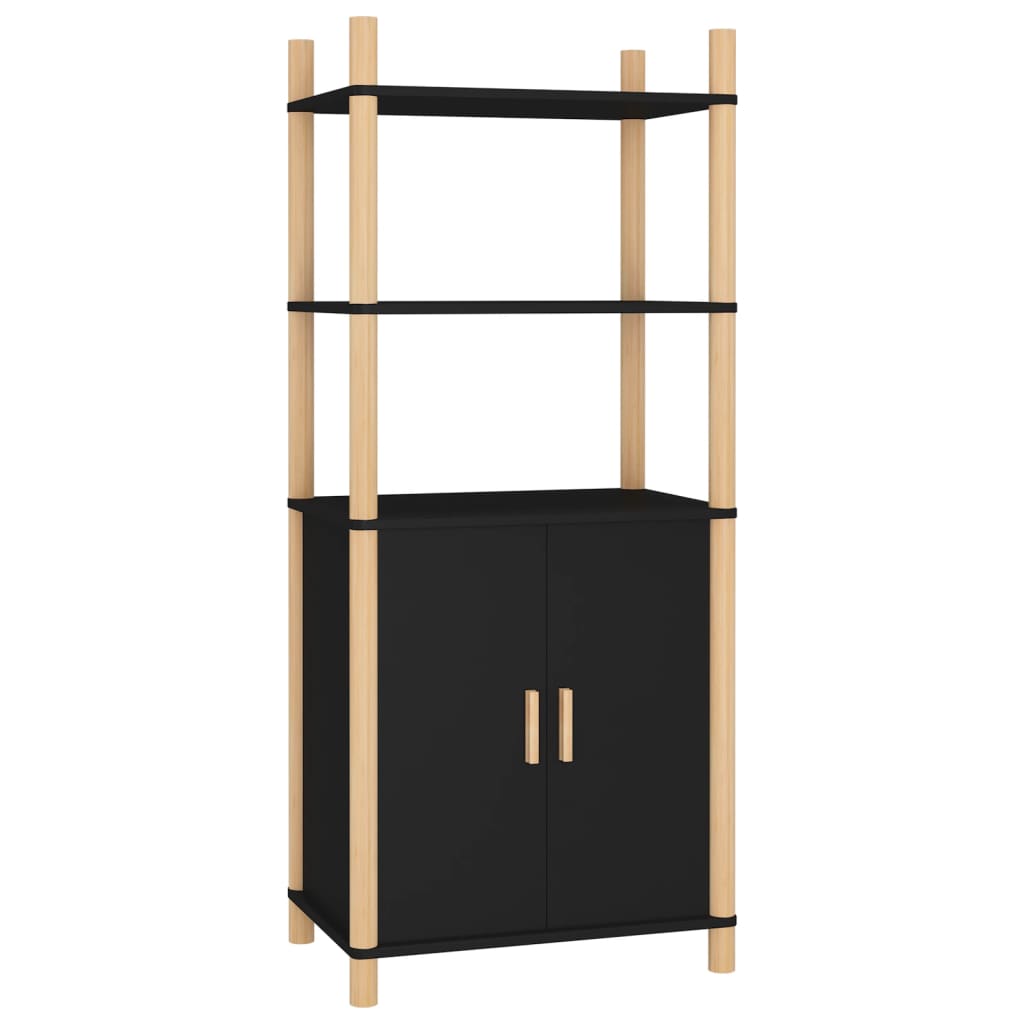Kaappi musta 60x40x141 cm tekninen puu - Sisustajankoti.fi