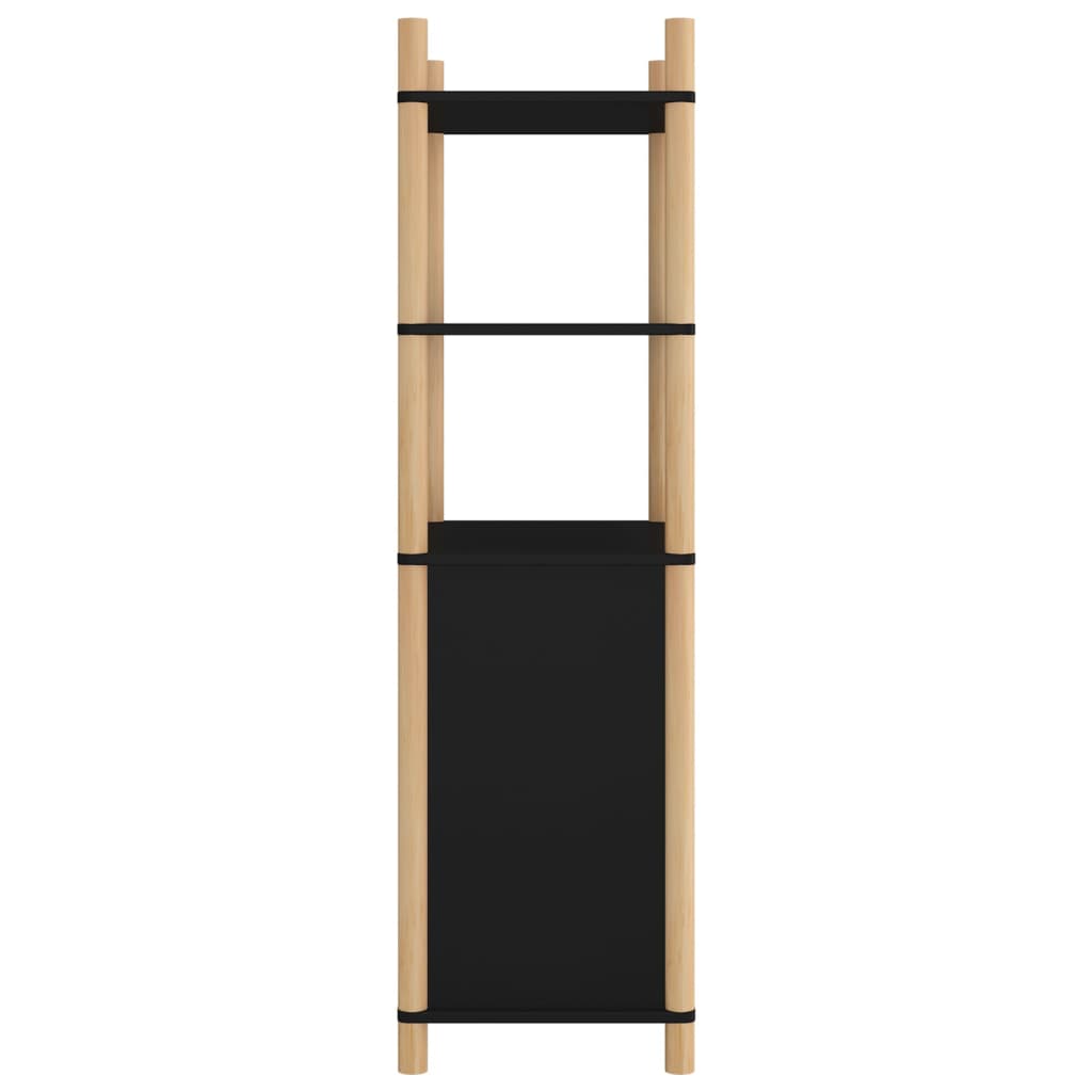 Kaappi musta 60x40x141 cm tekninen puu - Sisustajankoti.fi