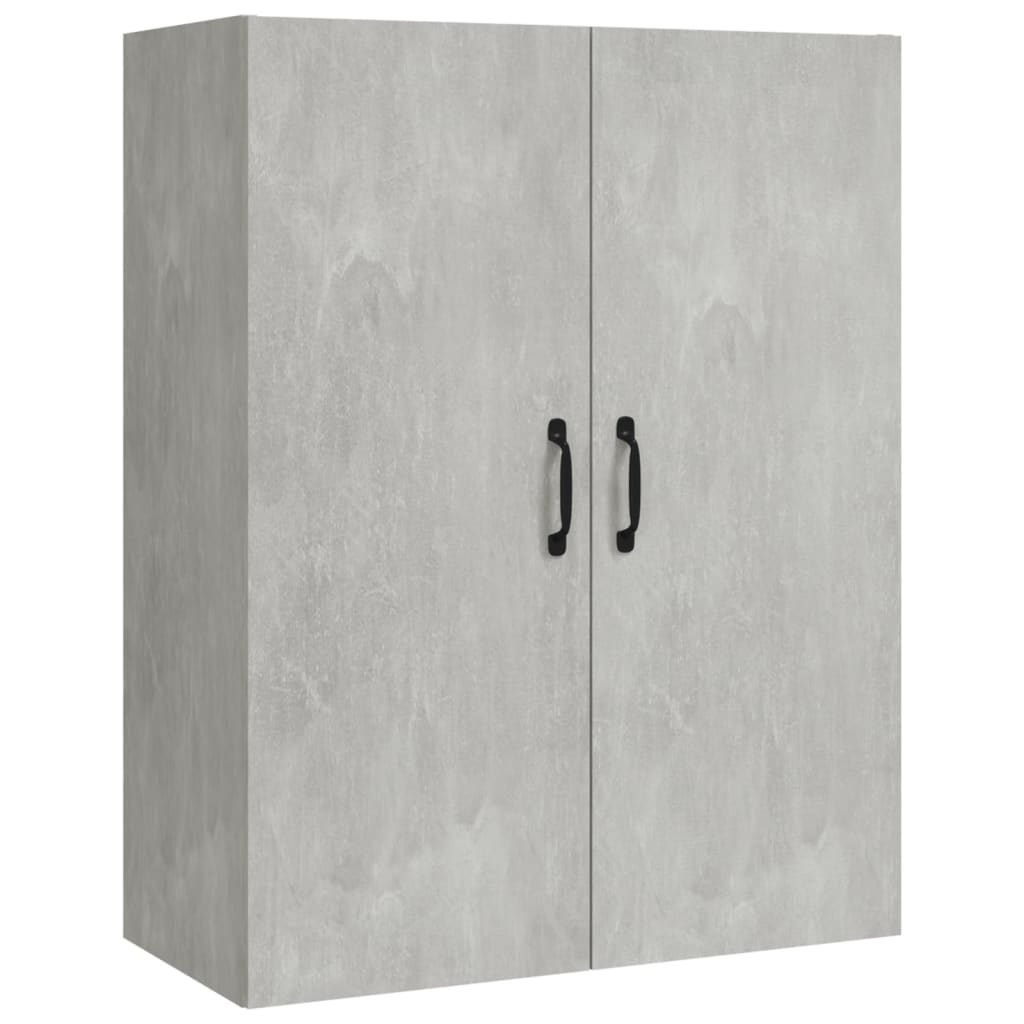 Kaappi betoninharmaa 70x34x180 cm tekninen puu - Sisustajankoti.fi