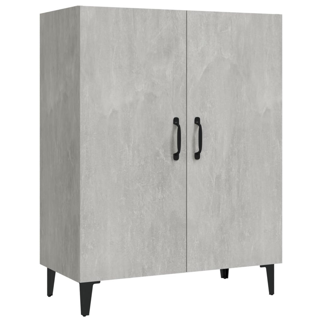 Kaappi betoninharmaa 70x34x180 cm tekninen puu - Sisustajankoti.fi