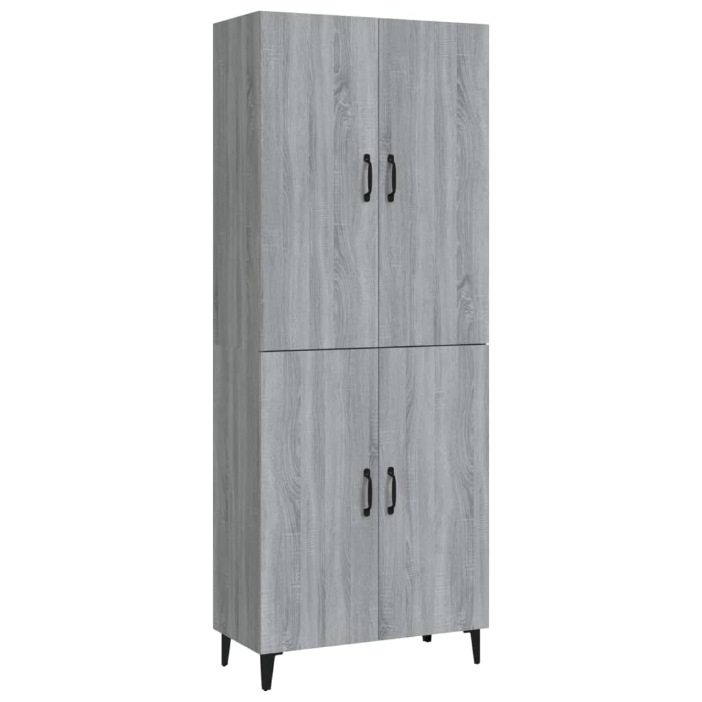 Kaappi harmaa Sonoma 70x34x180 cm tekninen puu - Sisustajankoti.fi