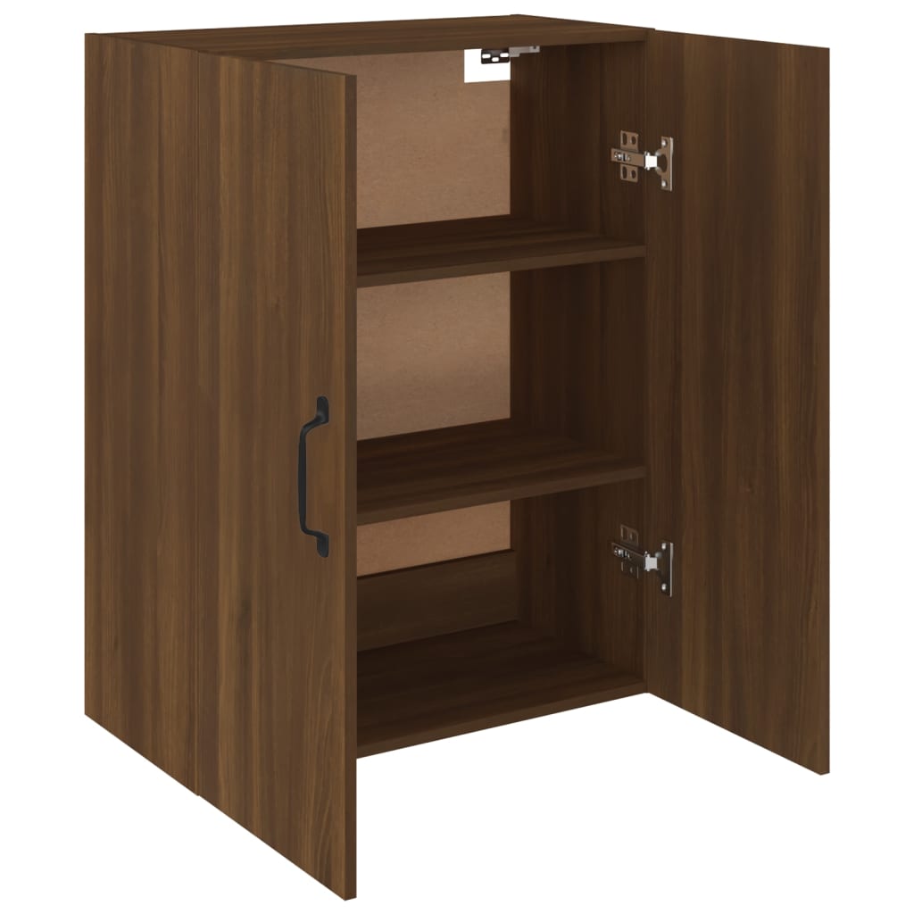 Kaappi ruskea tammi 69,5x34x180 cm tekninen puu - Sisustajankoti.fi
