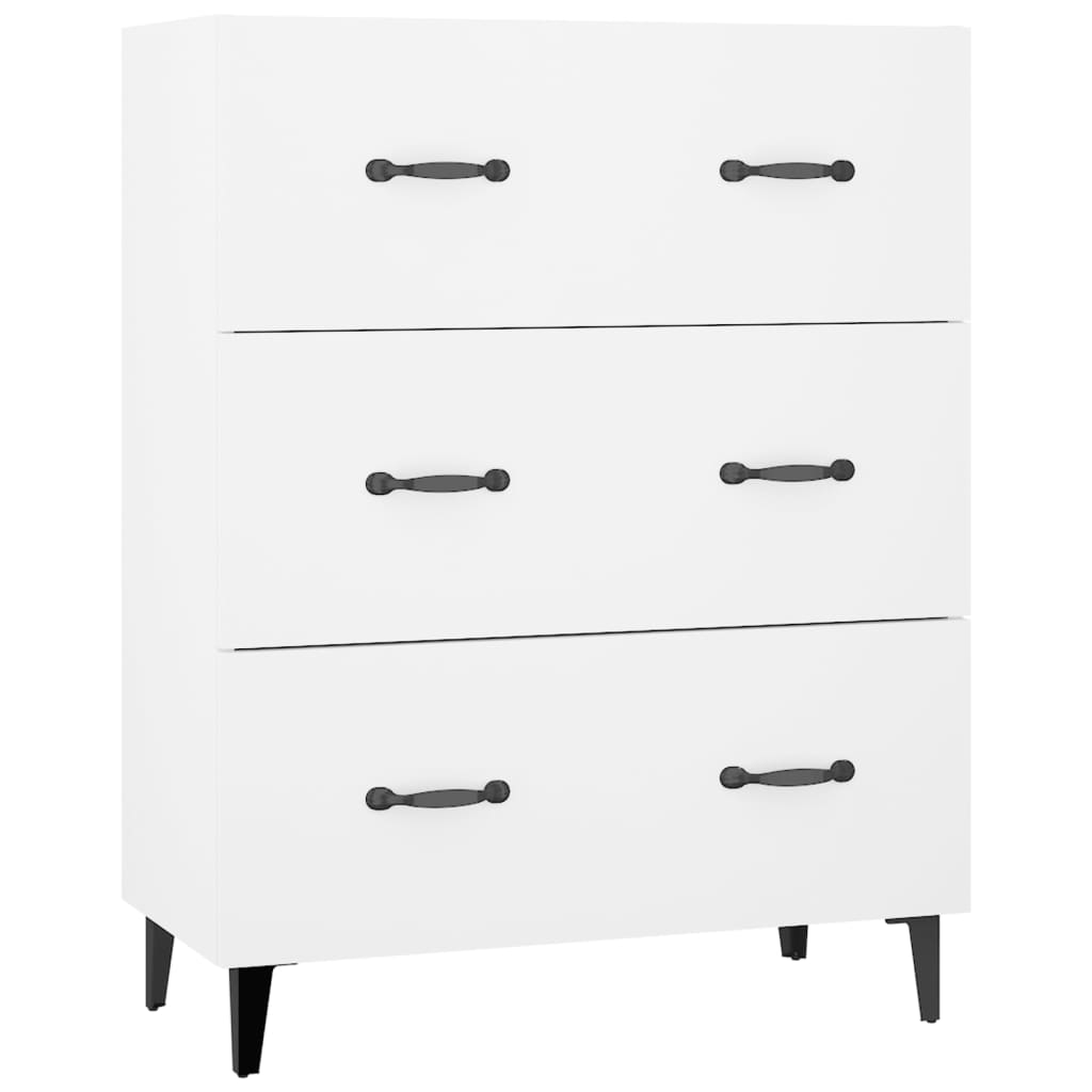 Kaappi valkoinen 69,5x34x180 cm tekninen puu - Sisustajankoti.fi