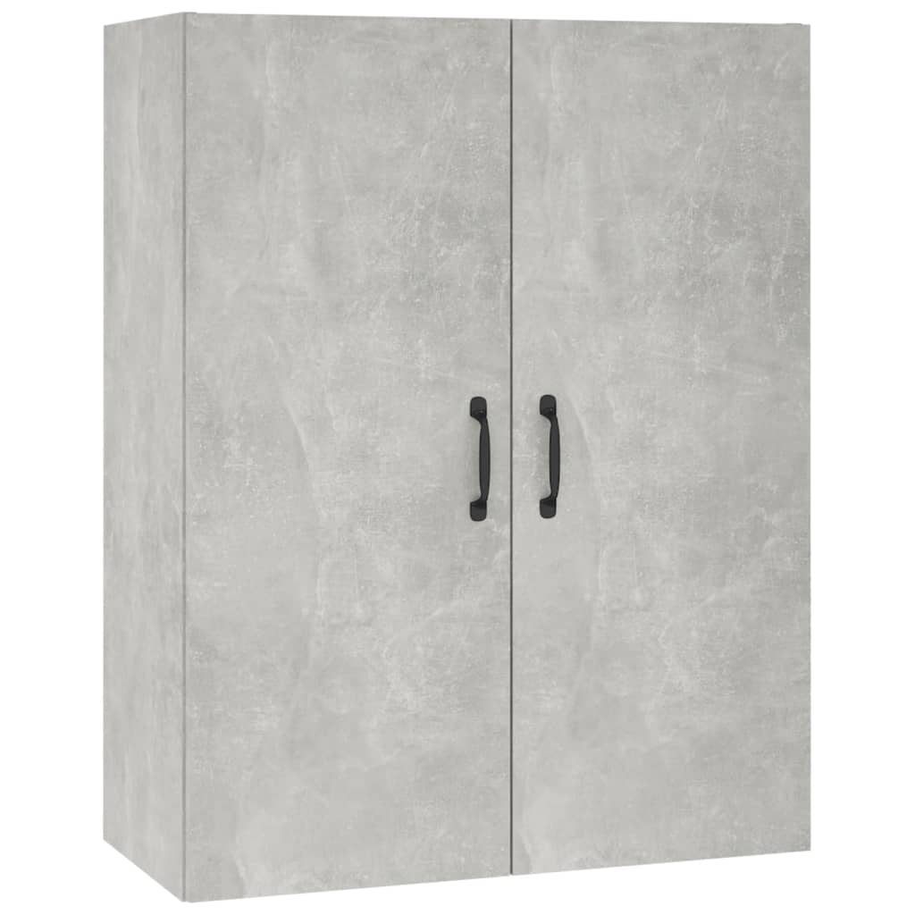 Kaappi betoninharmaa 69,5x34x180 cm tekninen puu - Sisustajankoti.fi