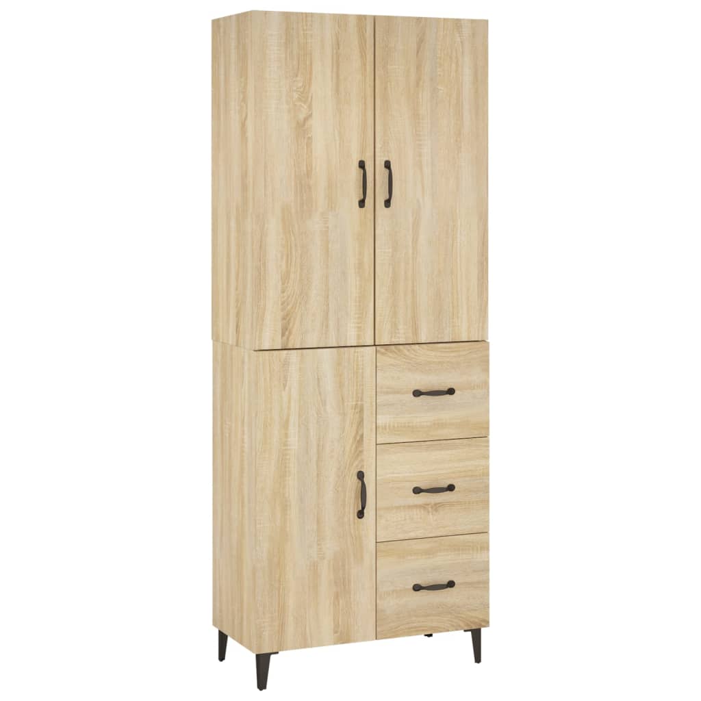 Kaappi Sonoma tammi 69,5x34x180 cm tekninen puu - Sisustajankoti.fi