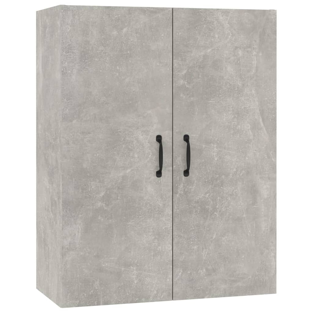 Kaappi betoninharmaa 69,5x34x180 cm tekninen puu - Sisustajankoti.fi