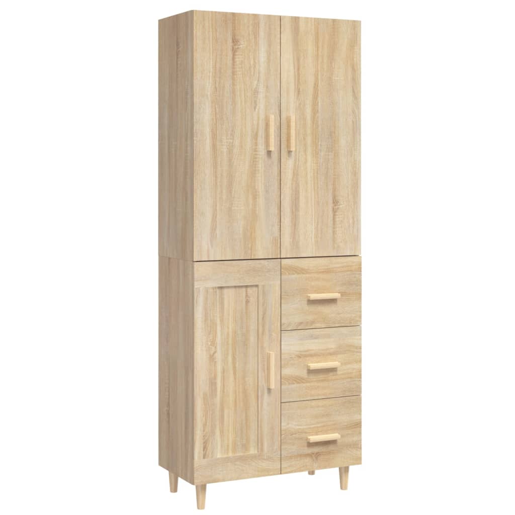 Kaappi Sonoma tammi 69,5x34x180 cm tekninen puu - Sisustajankoti.fi