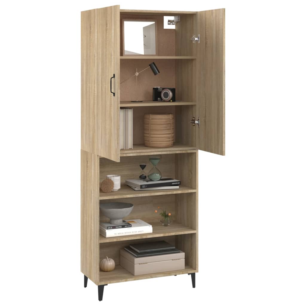 Kaappi Sonoma tammi 69,5x32,5x180 cm tekninen puu - Sisustajankoti.fi
