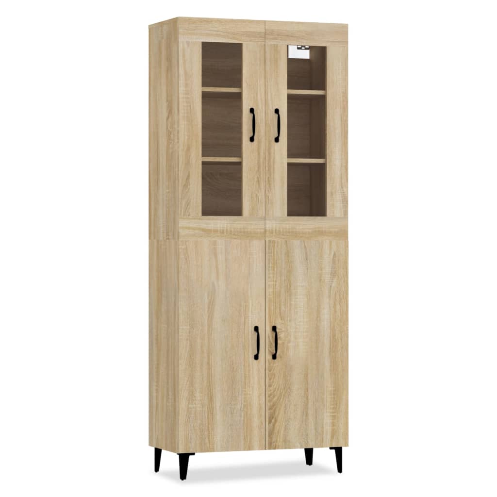 Kaappi Sonoma tammi 69,5x34x180 cm tekninen puu - Sisustajankoti.fi