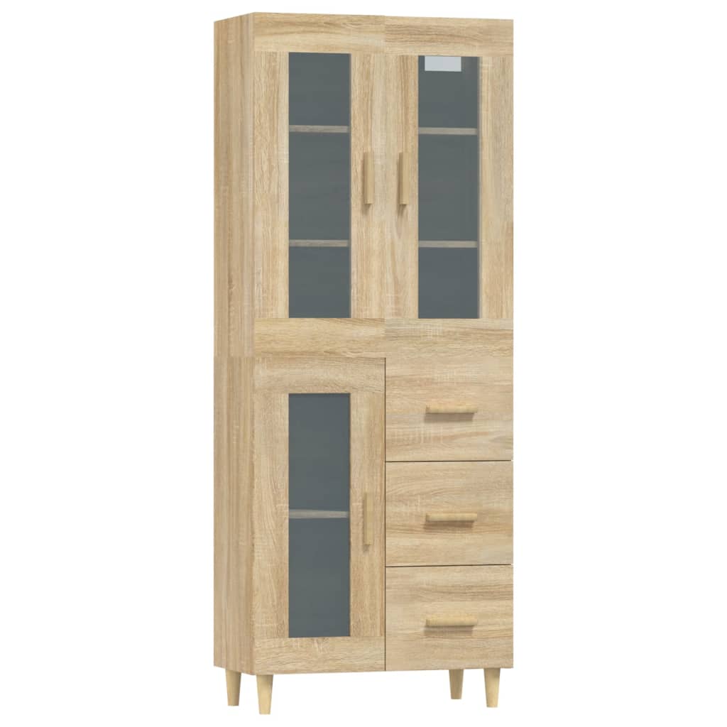 Kaappi Sonoma tammi 69,5x34x180 cm tekninen puu - Sisustajankoti.fi