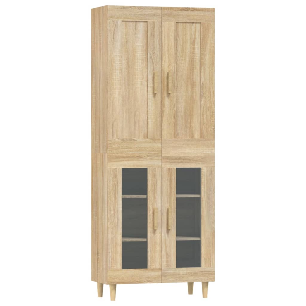 Kaappi Sonoma tammi 69,5x34x180 cm tekninen puu - Sisustajankoti.fi