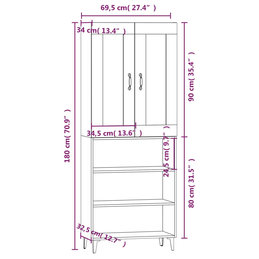 Kaappi betoninharmaa tekninen puu - Sisustajankoti.fi