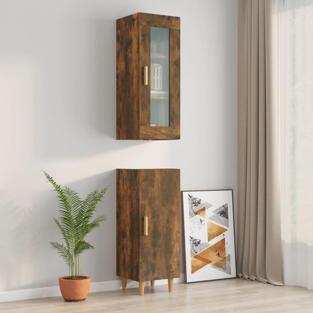 Kaappi savutammi 34,5x34x180 cm tekninen puu - Sisustajankoti.fi